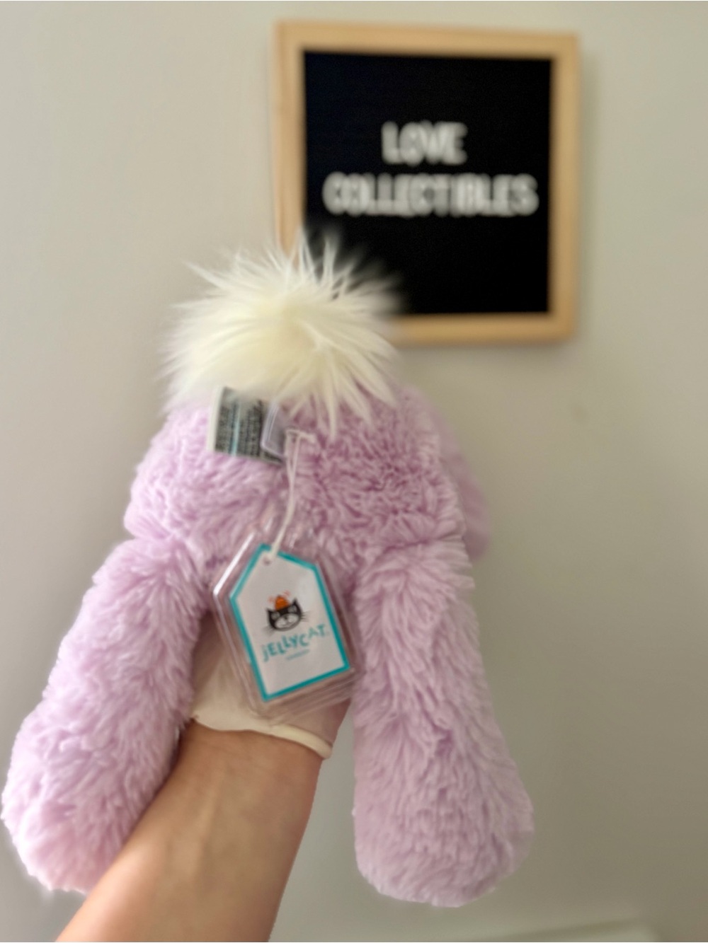 Authentic Jellycat Smudge Lavender Rabbit - Picture 4 of 8